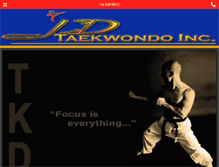 Tablet Screenshot of jdtaekwondo.com